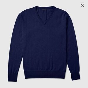 Uniqlo men’s v neck cashmere blend sweater
